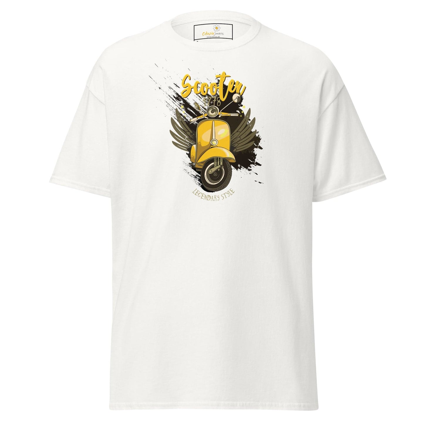 Unisex classic t-shirt - VINTAGE SCOOTER 1978 - REGULAR - White / S
