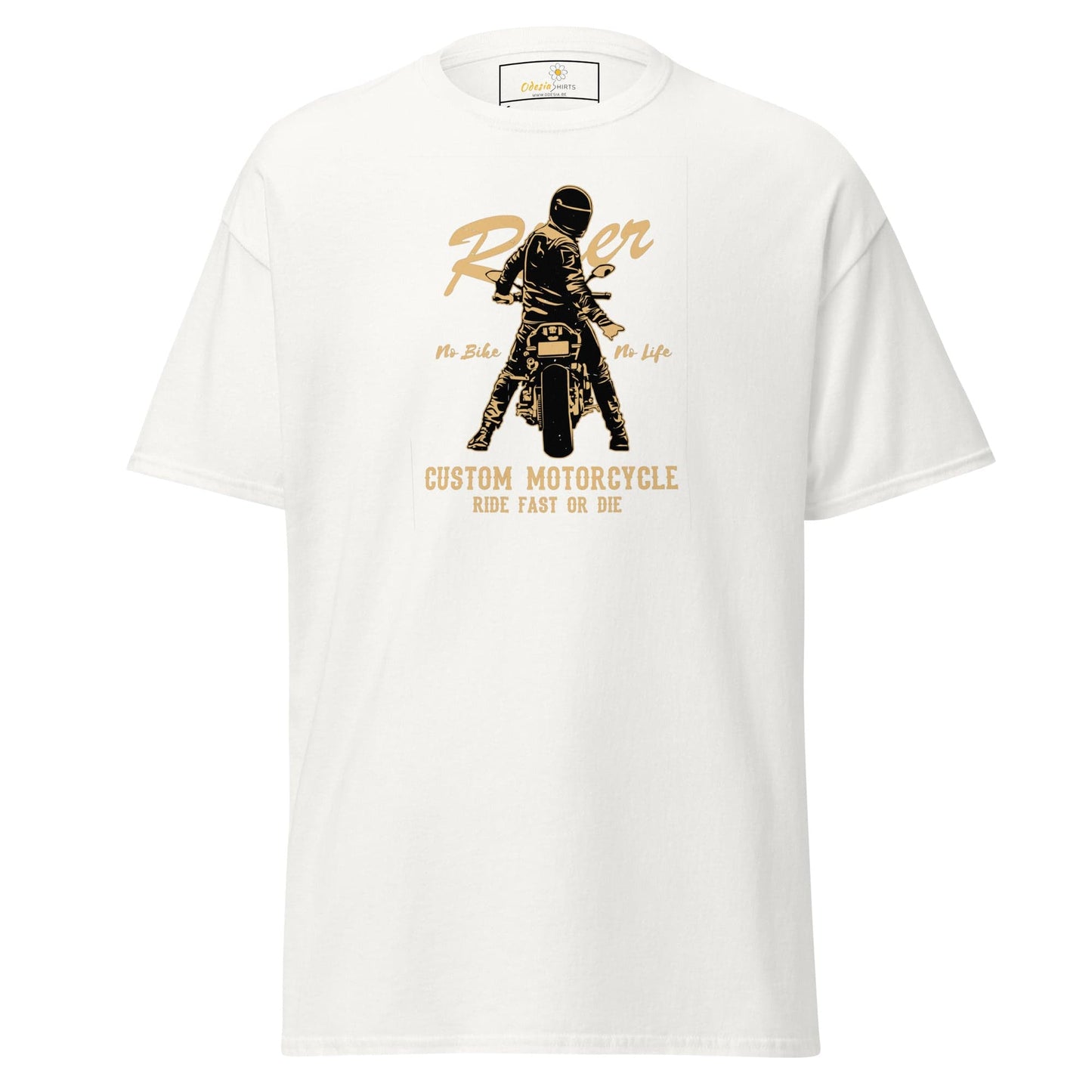 Unisex classic t-shirt - SPORT RIDER MOTORCYCLE - REGULAR - White / S