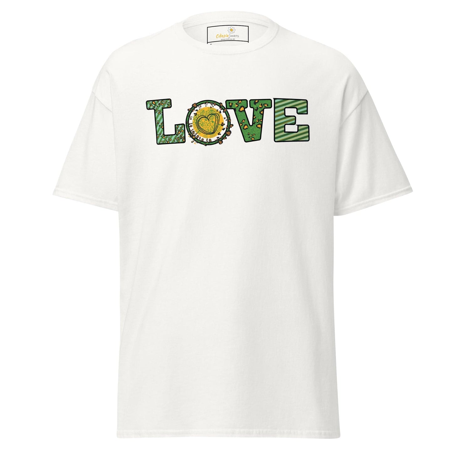 Unisex classic t-shirt - TEXT LOVE - REGULAR - White / S