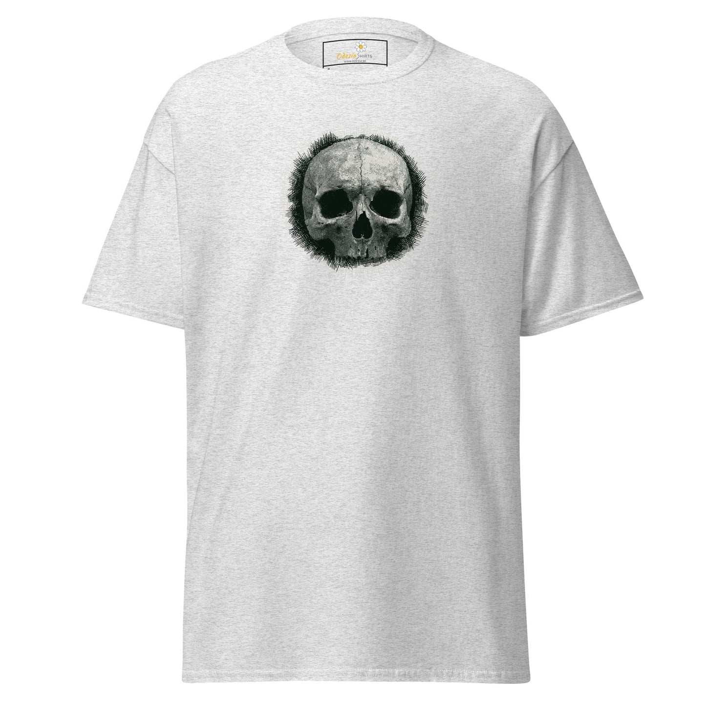 Unisex classic tee - SKULL - REGULAR - Ash / S