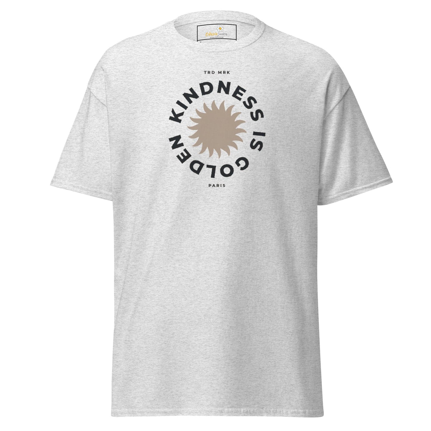 Unisex classic t-shirt - TEXT KINDNESS IS GOLDEN - REGULAR - Ash / S