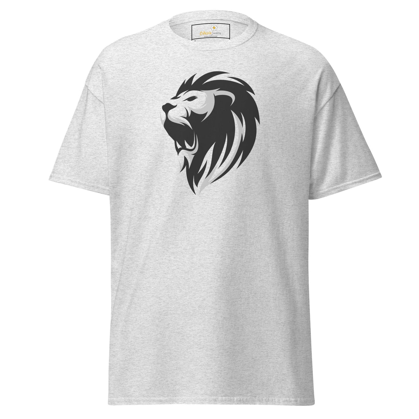 Unisex classic tee - WILD LIFE LION HEAD GREY - REGULAR - Ash / S