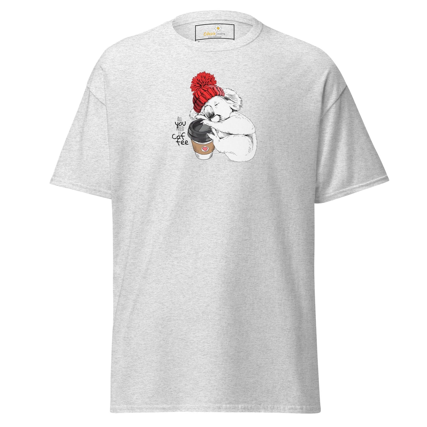 Unisex classic tee - WILD LIFE FUN KOALA - REGULAR - Ash / S