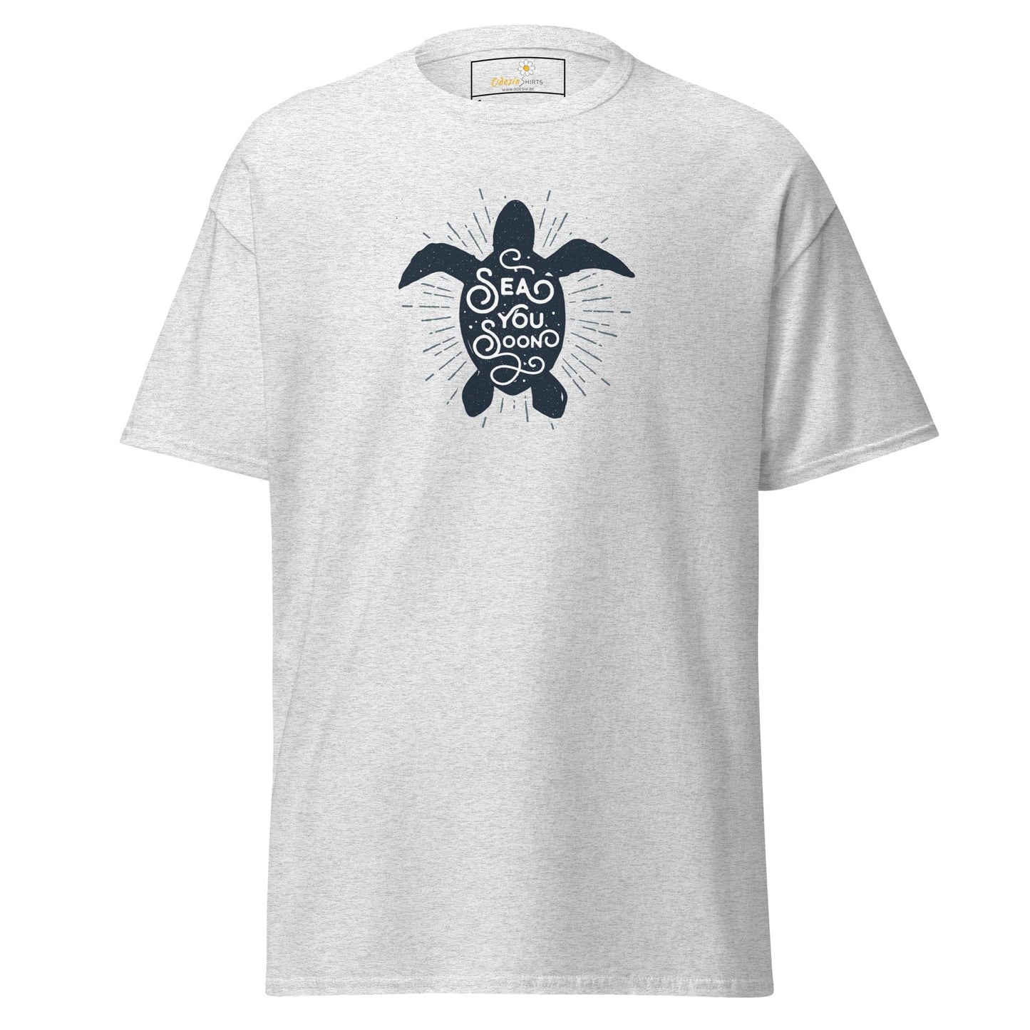 Unisex classic t-shirt - WILD LIFE TORTOISE SEE YOU - REGULAR - Ash / S