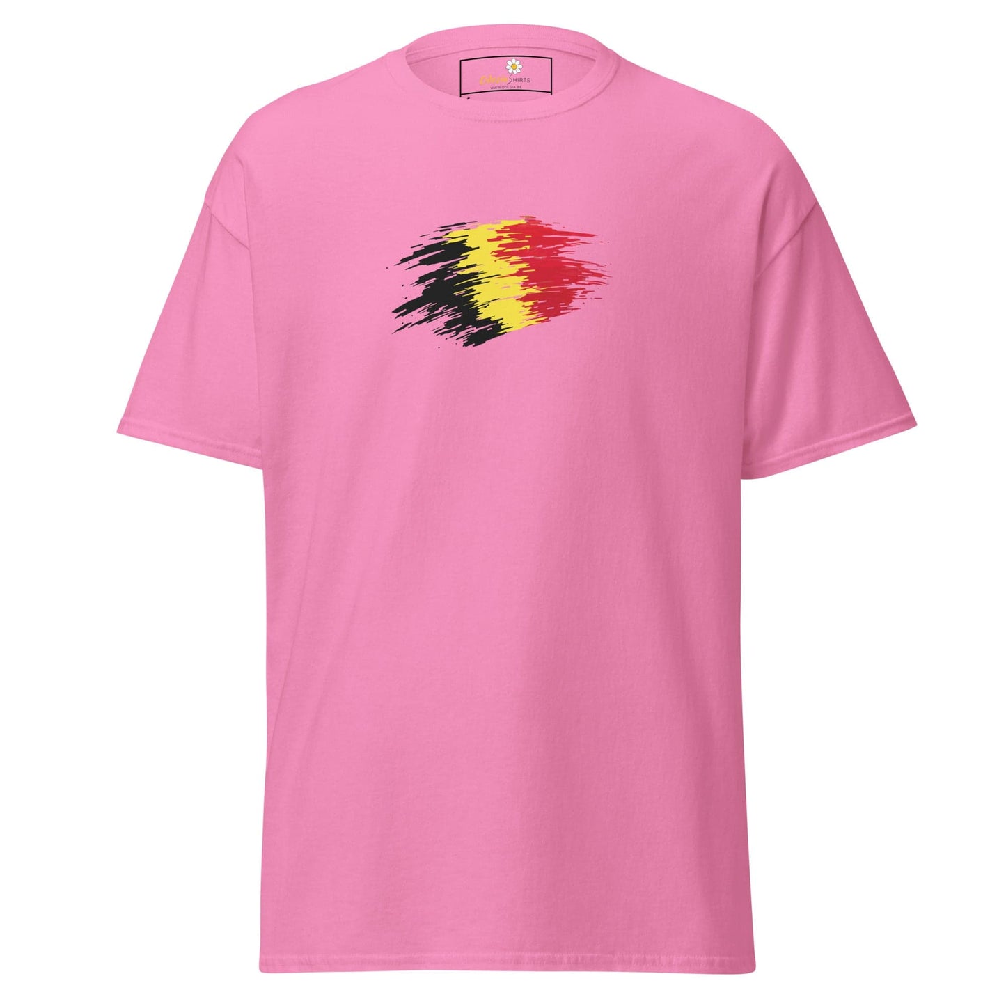 Unisex classic tee - COUNTRY BELGIUM SHAPE - REGULAR - Azalea / S