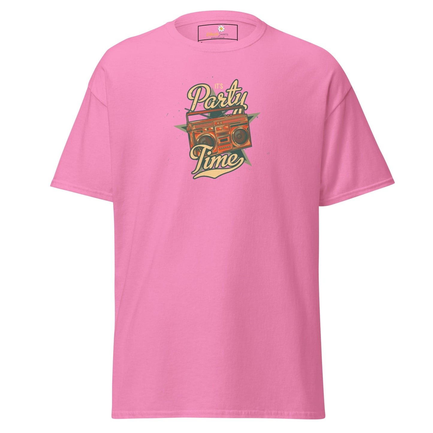 Unisex classic tee - MUSIC PARTY TIME - REGULAR - Azalea / S