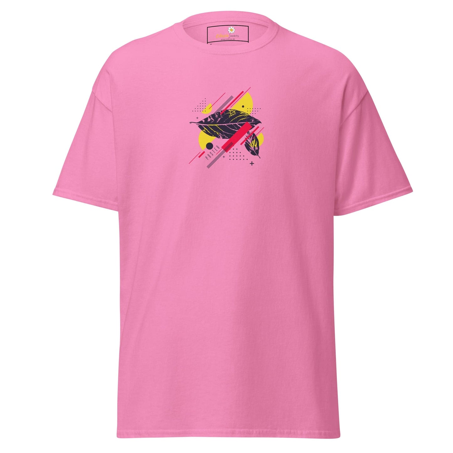 Unisex classic t-shirt - ABSTRACT SHAPES - REGULAR - Azalea / S