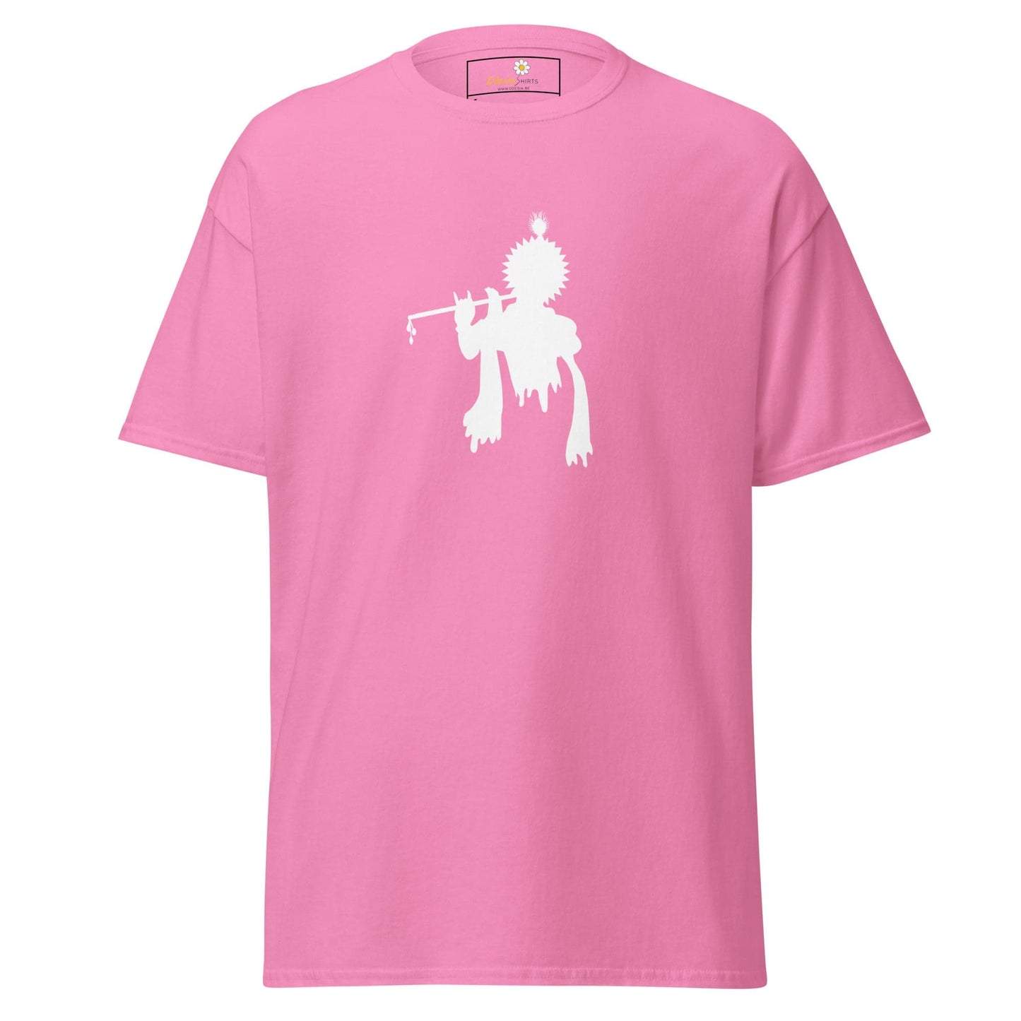 Unisex classic tee - SPIRITUAL KRISHNA’S FLUTE HEAD - REGULAR - Azalea / S