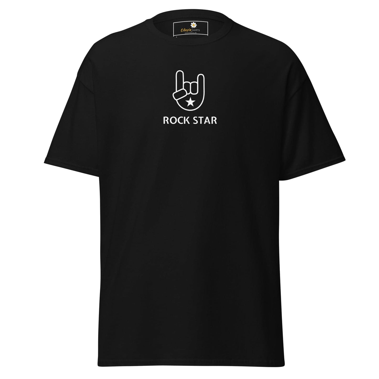 Unisex classic tee - MUSIC ROCK STAR - REGULAR - Black / S