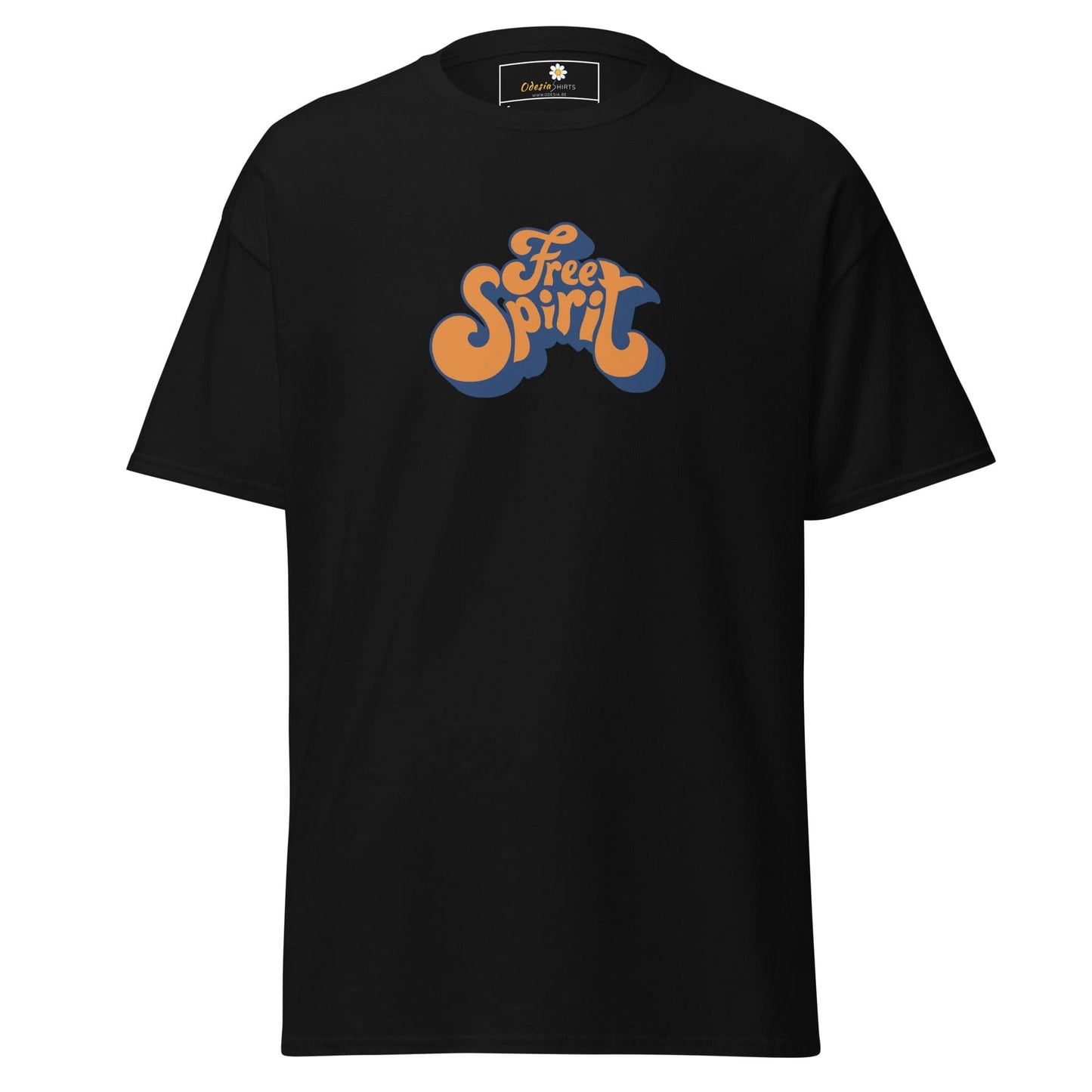 Unisex classic tee - TEXT MISC FREE SPIRIT - REGULAR - Black / S