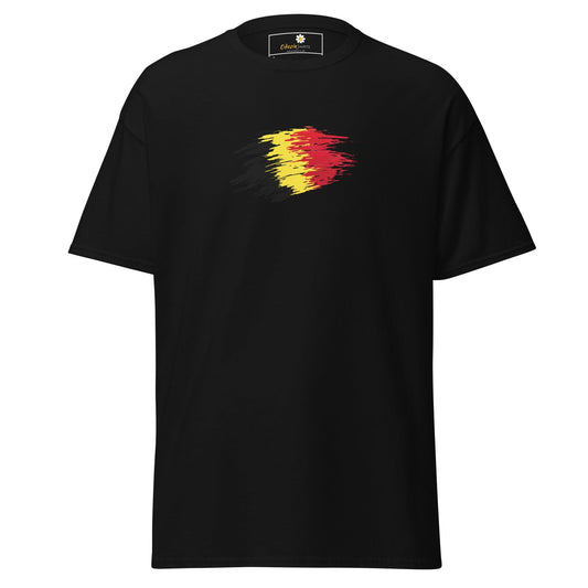 Unisex classic tee - COUNTRY BELGIUM SHAPE - REGULAR - Black / S