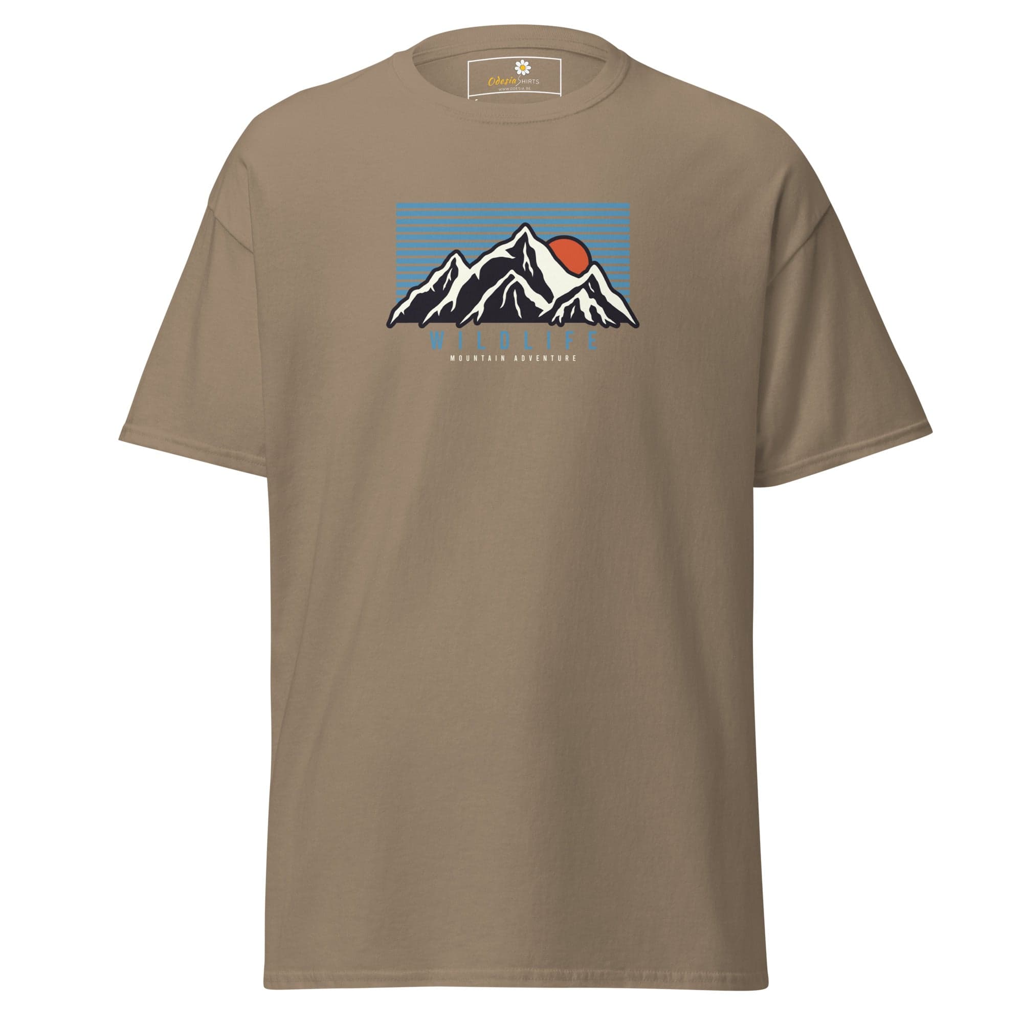 Unisex classic tee - NATURE MOUNTAIN WILDLIFE - REGULAR - Brown Savana / S