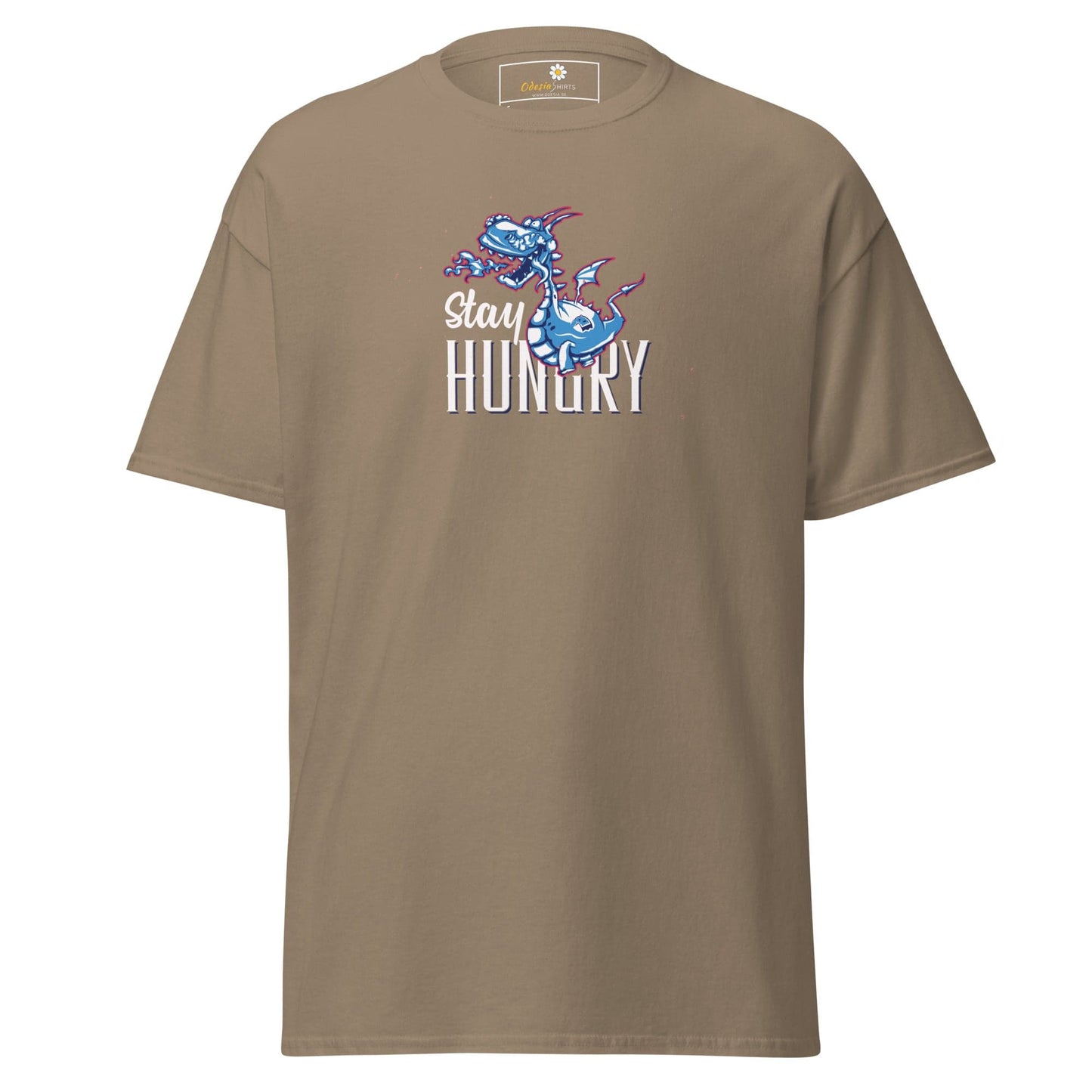 Unisex classic t-shirt - FUN STAY HUNGRY - REGULAR - Brown Savana / S
