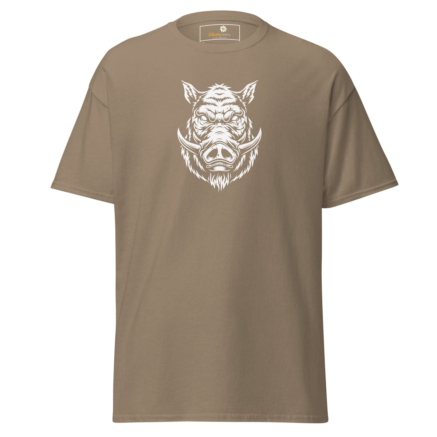 Unisex classic t-shirt - WILD LIFE PIG - REGULAR - Brown Savana / S