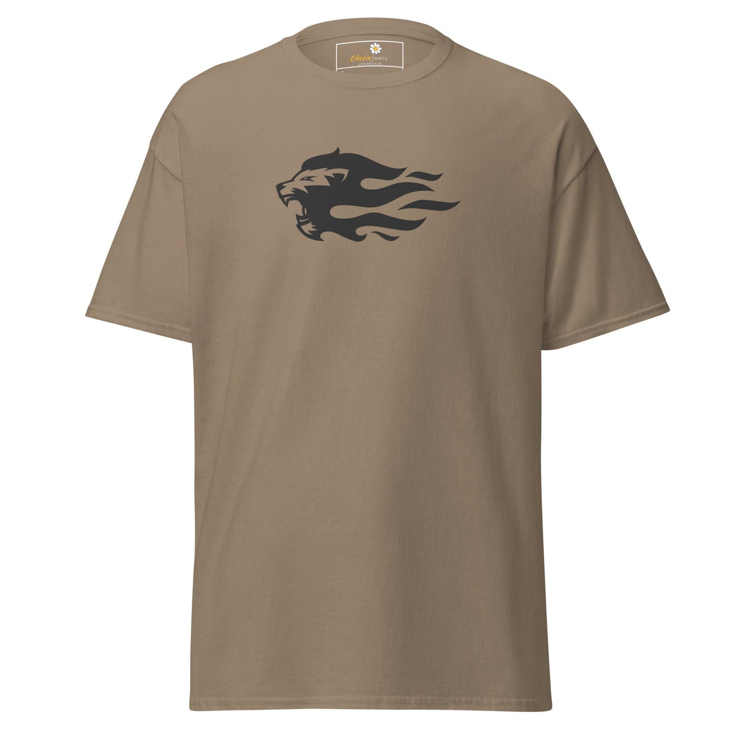Unisex classic tee - WILD LIFE LION HEAD FLAME - REGULAR - Brown Savana / S