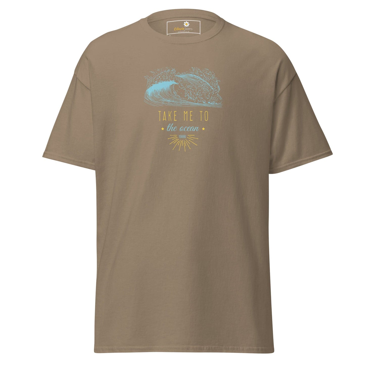 Unisex classic t-shirt - SEALIFE TAKE ME TO THE OCEAN - REGULAR - Brown Savana / S