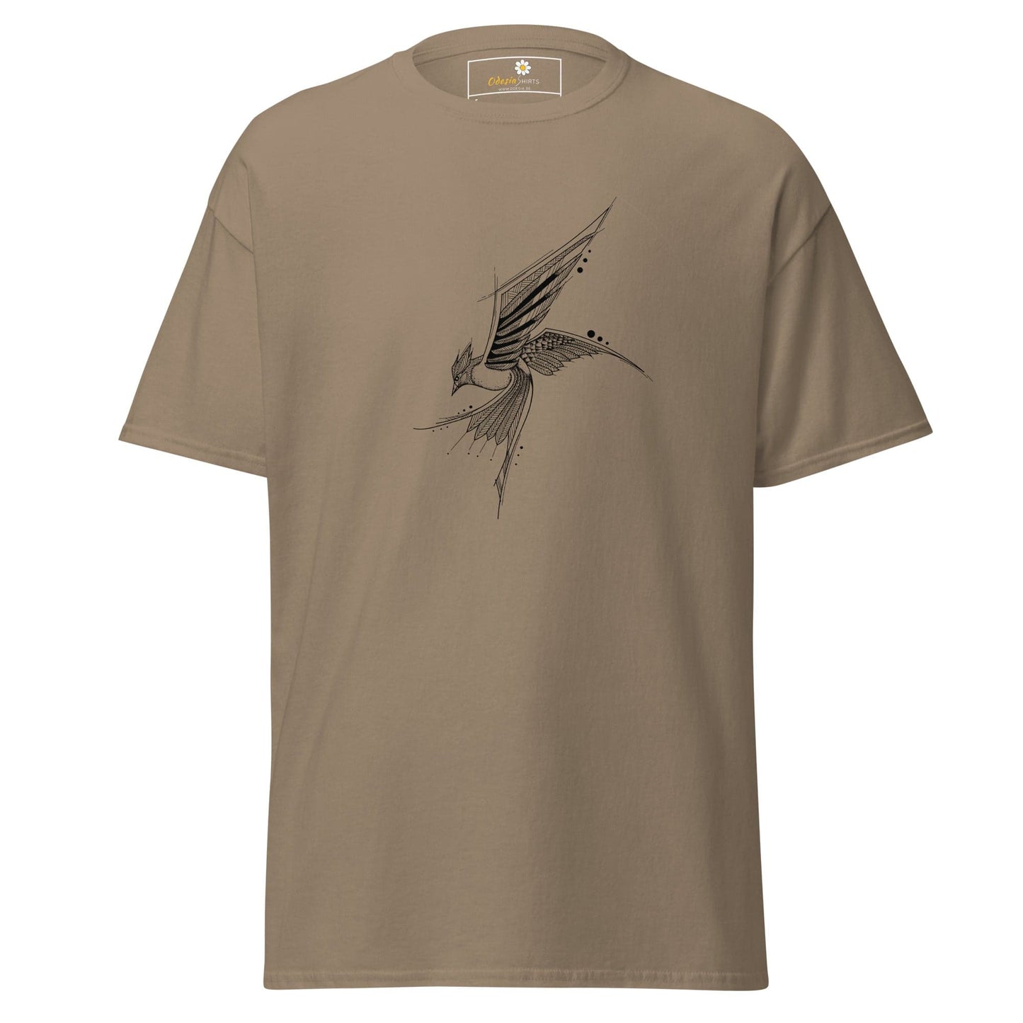 Unisex classic tee - ANIMALS BIRD - REGULAR - Brown Savana / S
