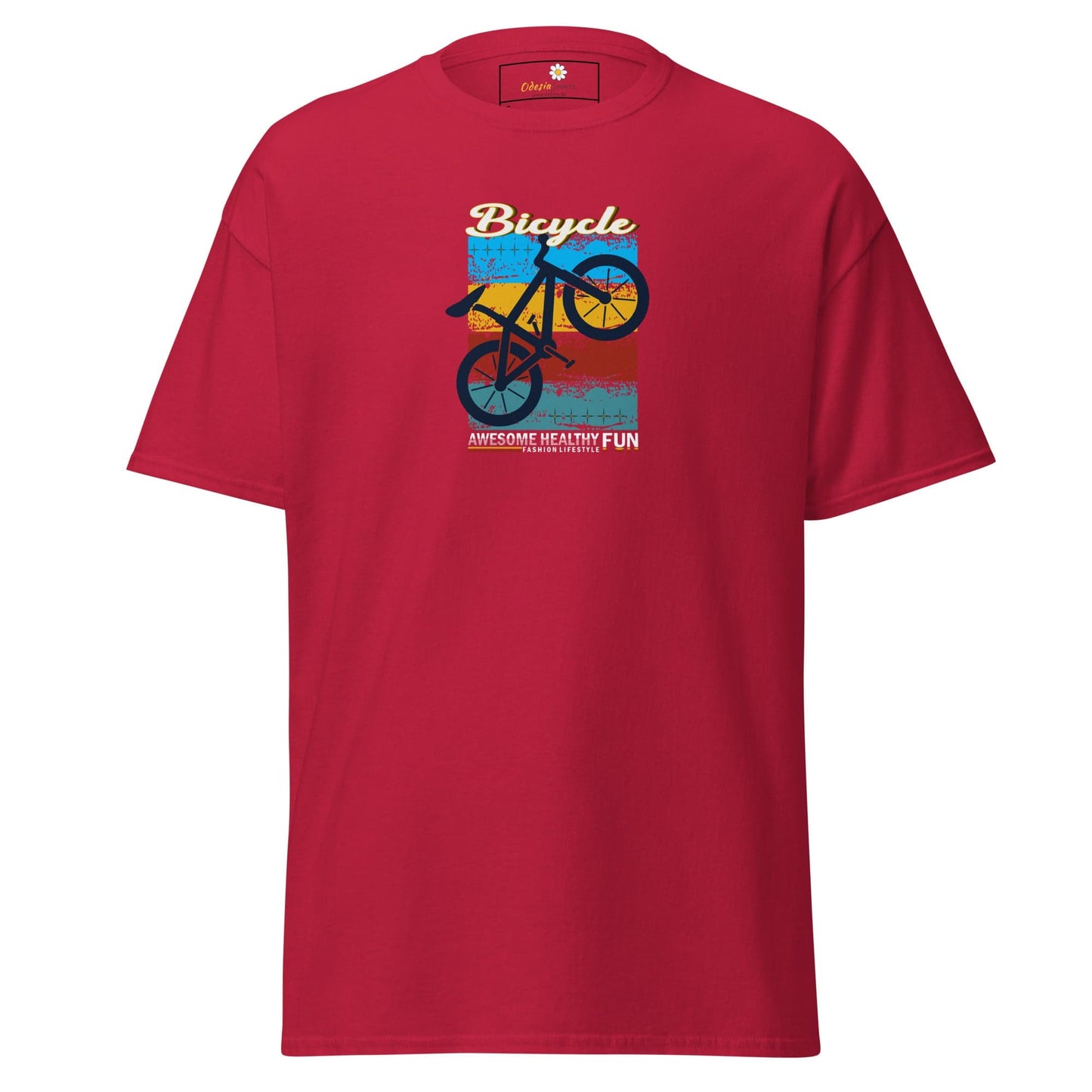 Unisex classic tee - SPORT BICYCLE FUN - REGULAR - Cardinal / S