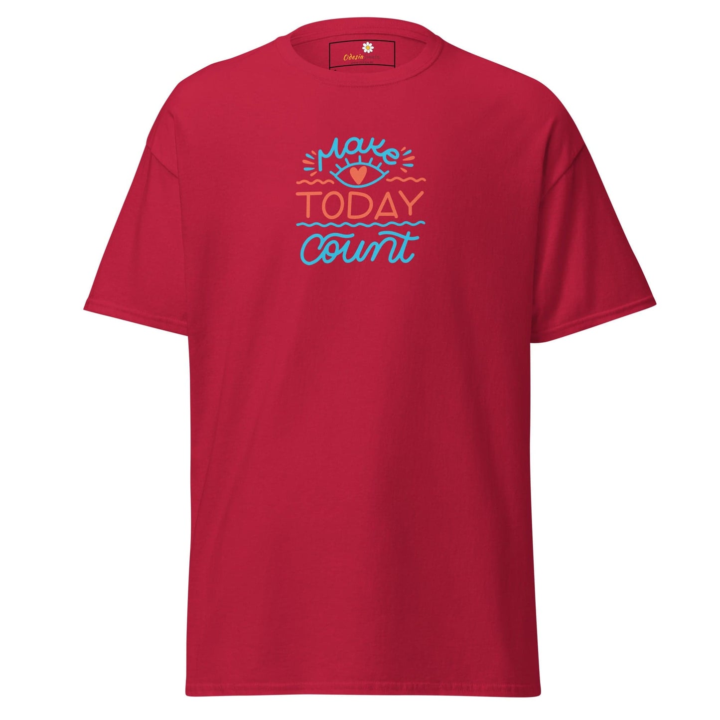 Unisex classic t-shirt - TEXT TODAY COUNT - REGULAR - Cardinal / S