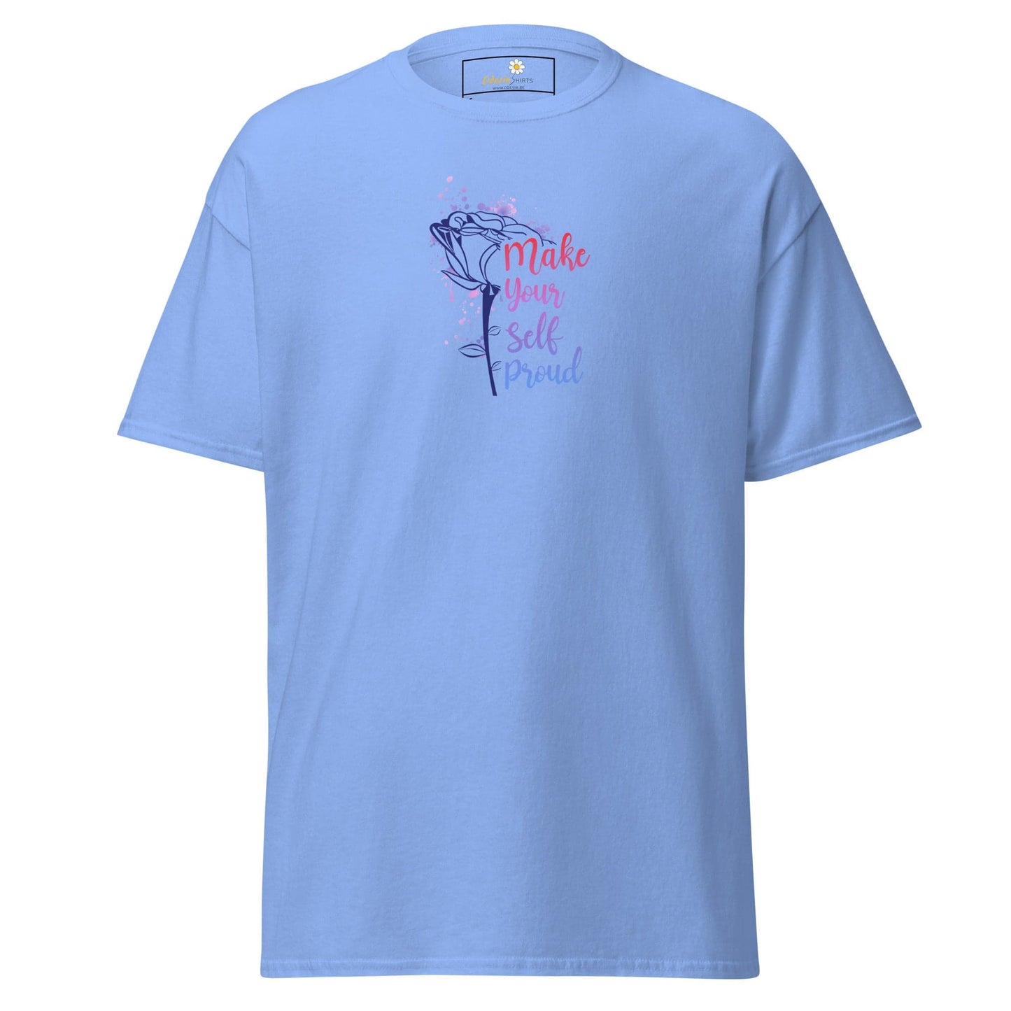Unisex classic tee - MISC TEXT MAKE YOURSELF PROUD - REGULAR - Carolina Blue / S