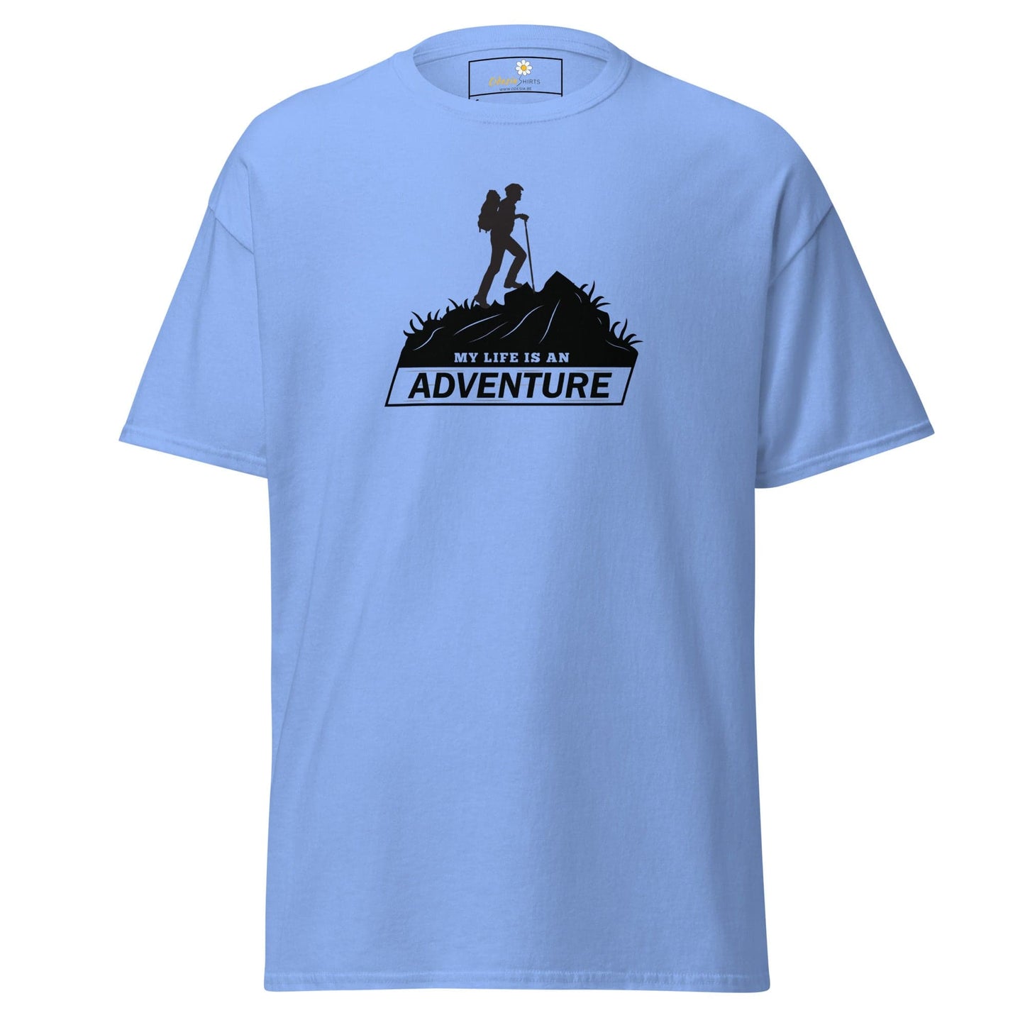 Unisex classic t-shirt - ADVENTURE MOUNTAIN - REGULAR - Carolina Blue / S