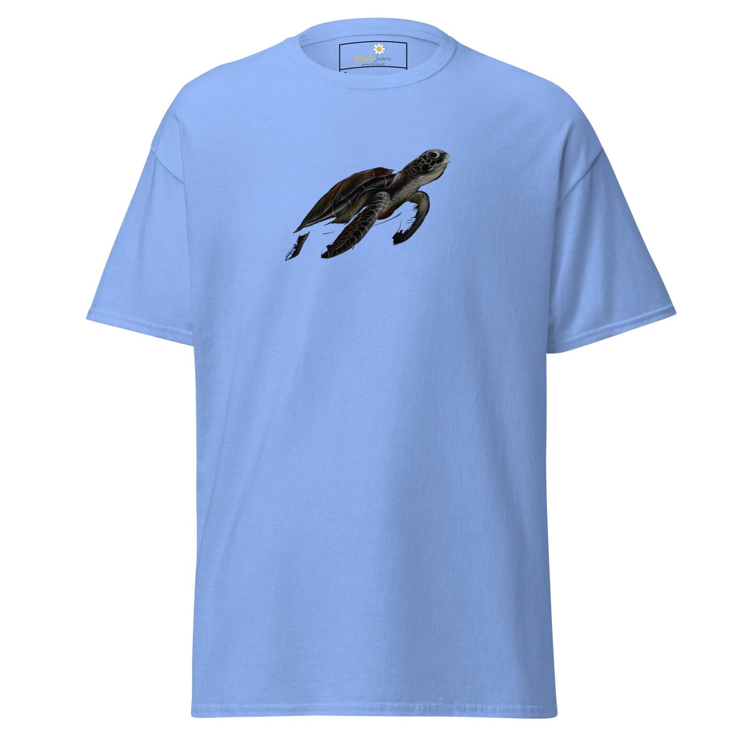 Unisex classic tee - WILD LIFE SEA TURTLE - REGULAR - Carolina Blue / S