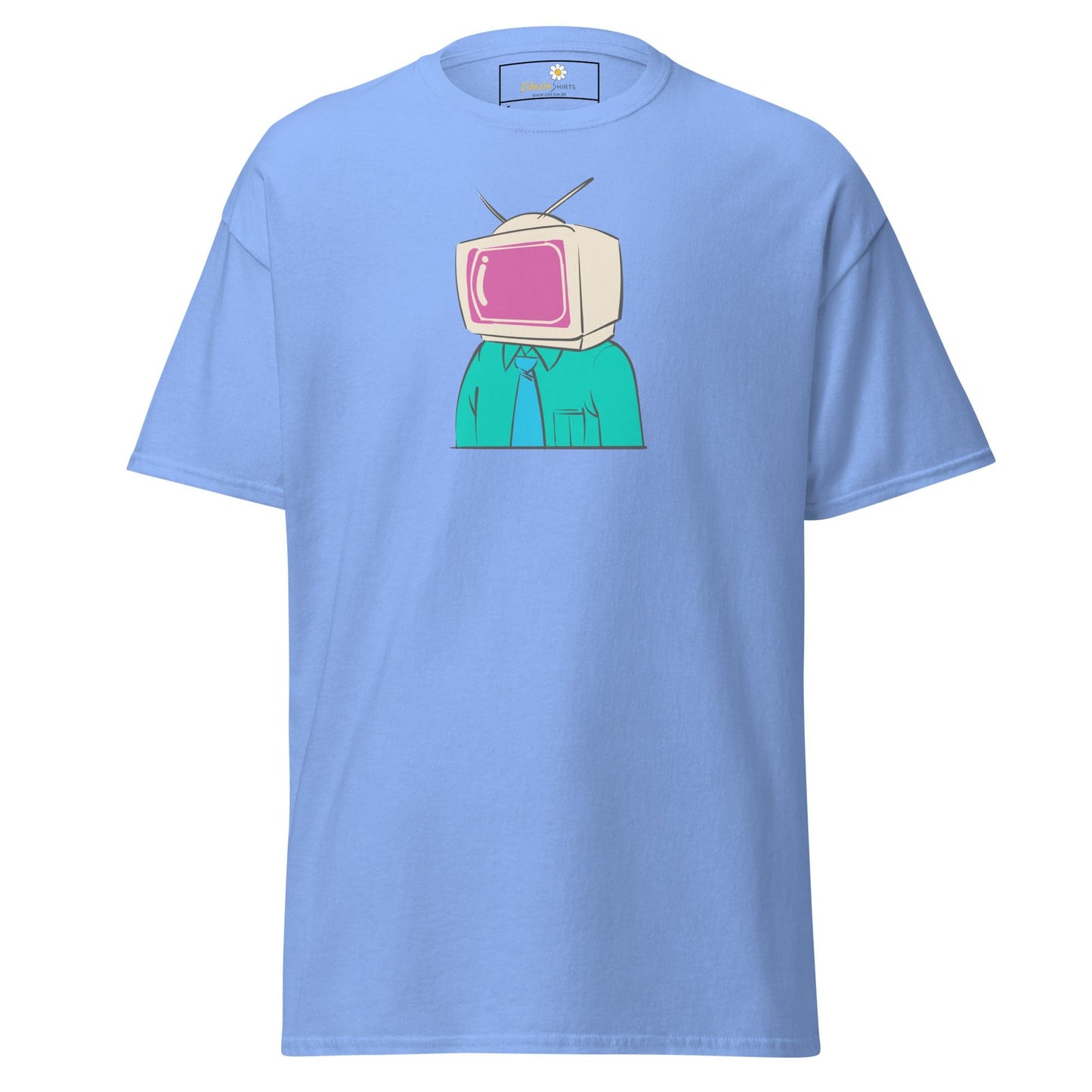 Unisex classic t-shirt - FANTASY TELEVISION HEAD - REGULAR - Carolina Blue / S