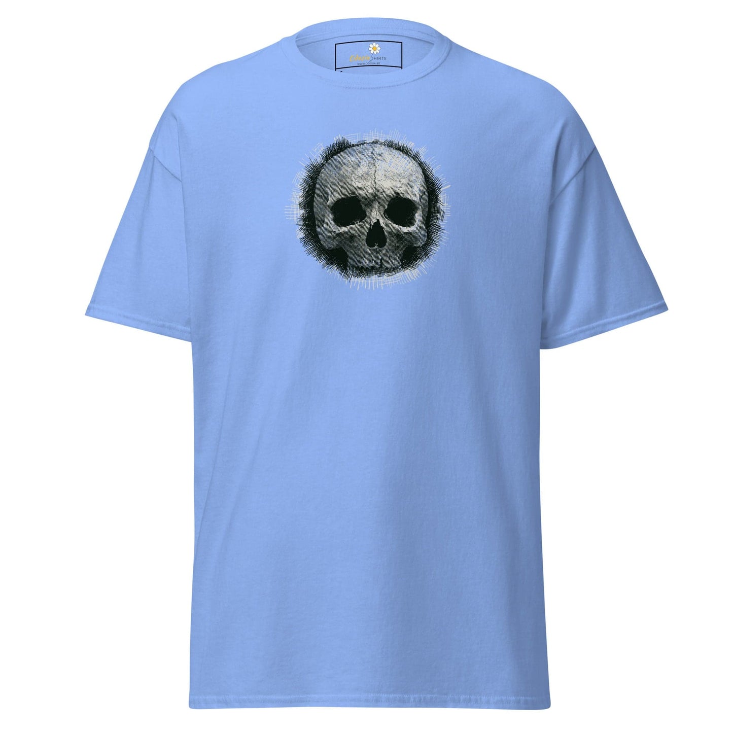 Unisex classic tee - SKULL - REGULAR - Carolina Blue / S