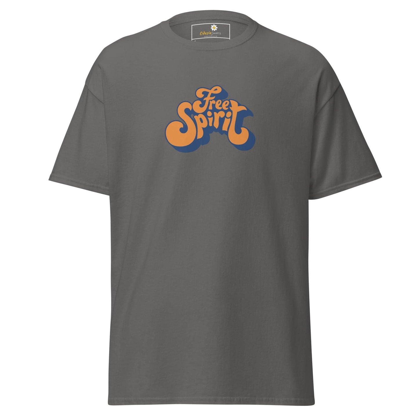 Unisex classic tee - TEXT MISC FREE SPIRIT - REGULAR - Charcoal / S