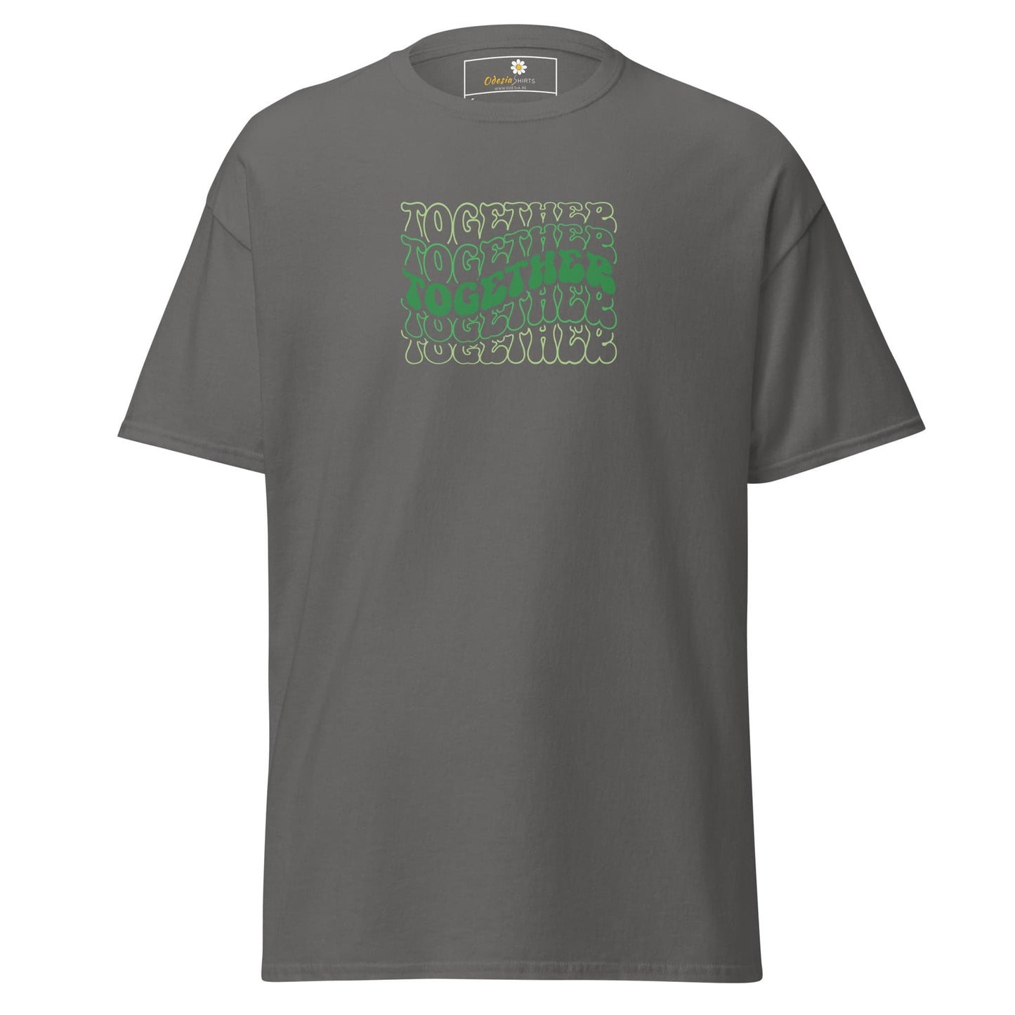 Unisex classic tee - TEXT POSITIVE TOGETHER - REGULAR - Charcoal / S