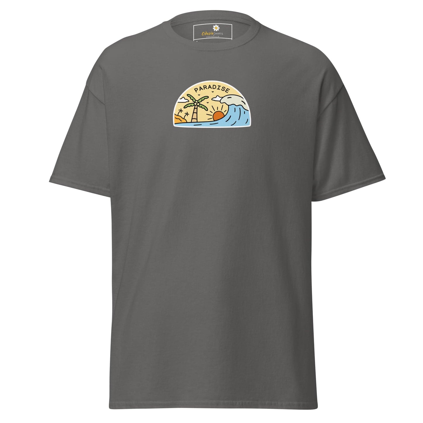 Unisex classic tee - SUMMER ISLAND PARADISE - REGULAR - Charcoal / S