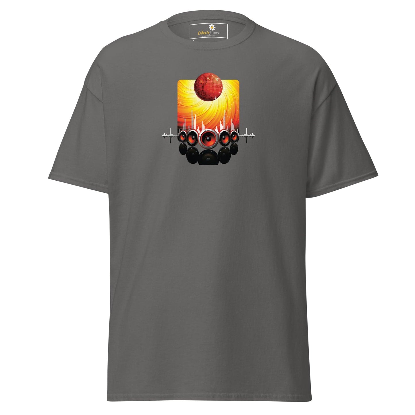 Unisex classic tee - MUSIC SPEAKERS - REGULAR - Charcoal / S