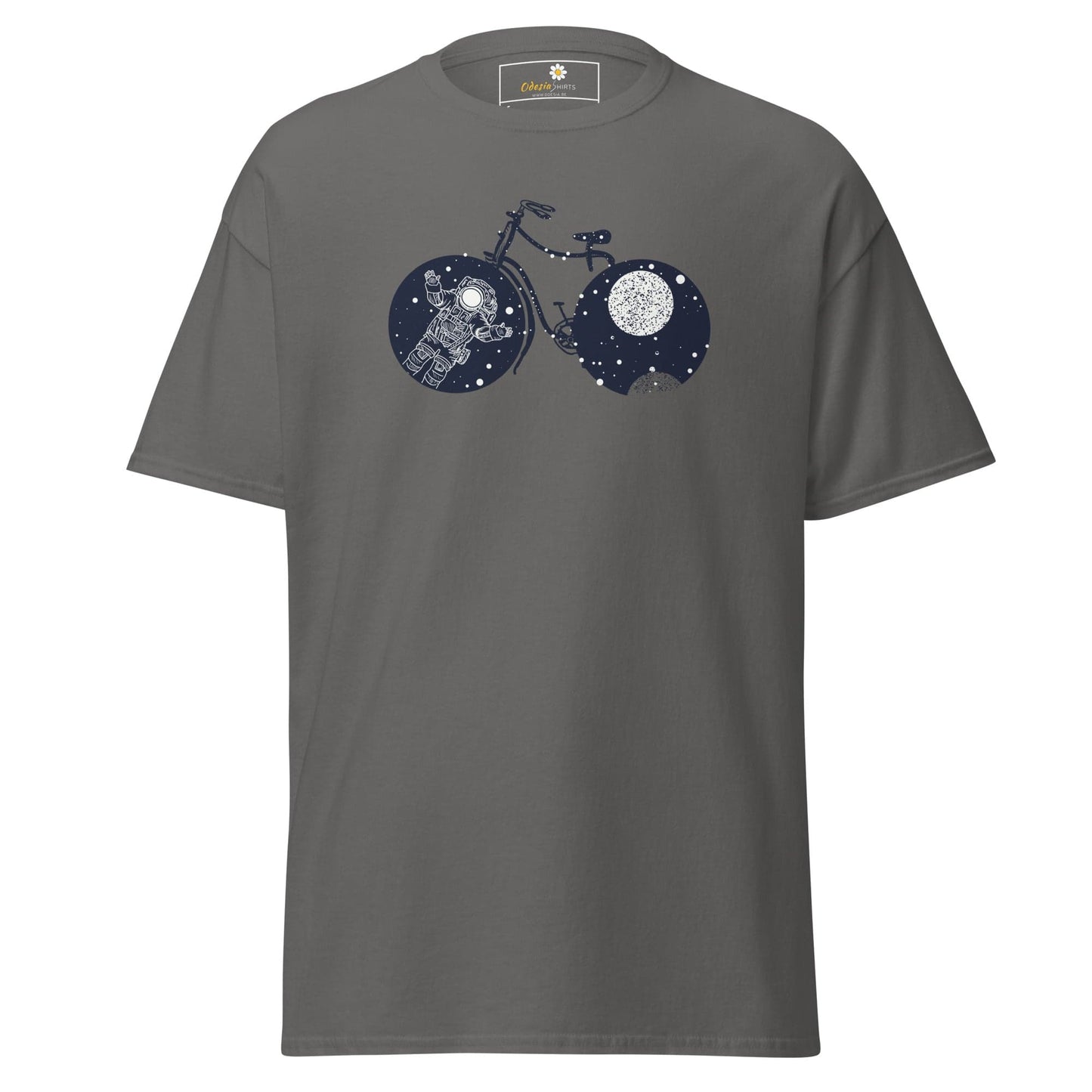 Unisex classic t-shirt - ASTRONAUT BIKE - REGULAR - Charcoal / S