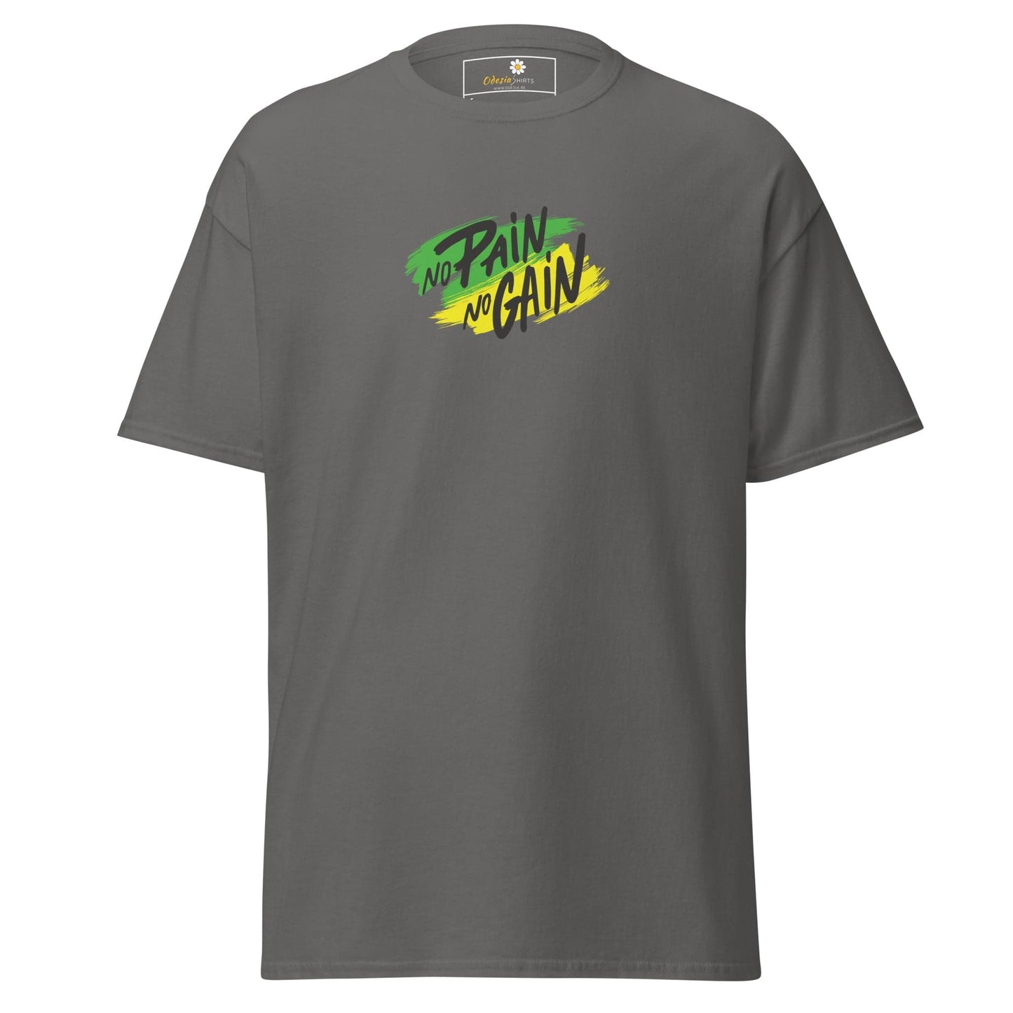 Unisex classic tee - SPORT NO PAIN NO GAIN - REGULAR - Charcoal / S