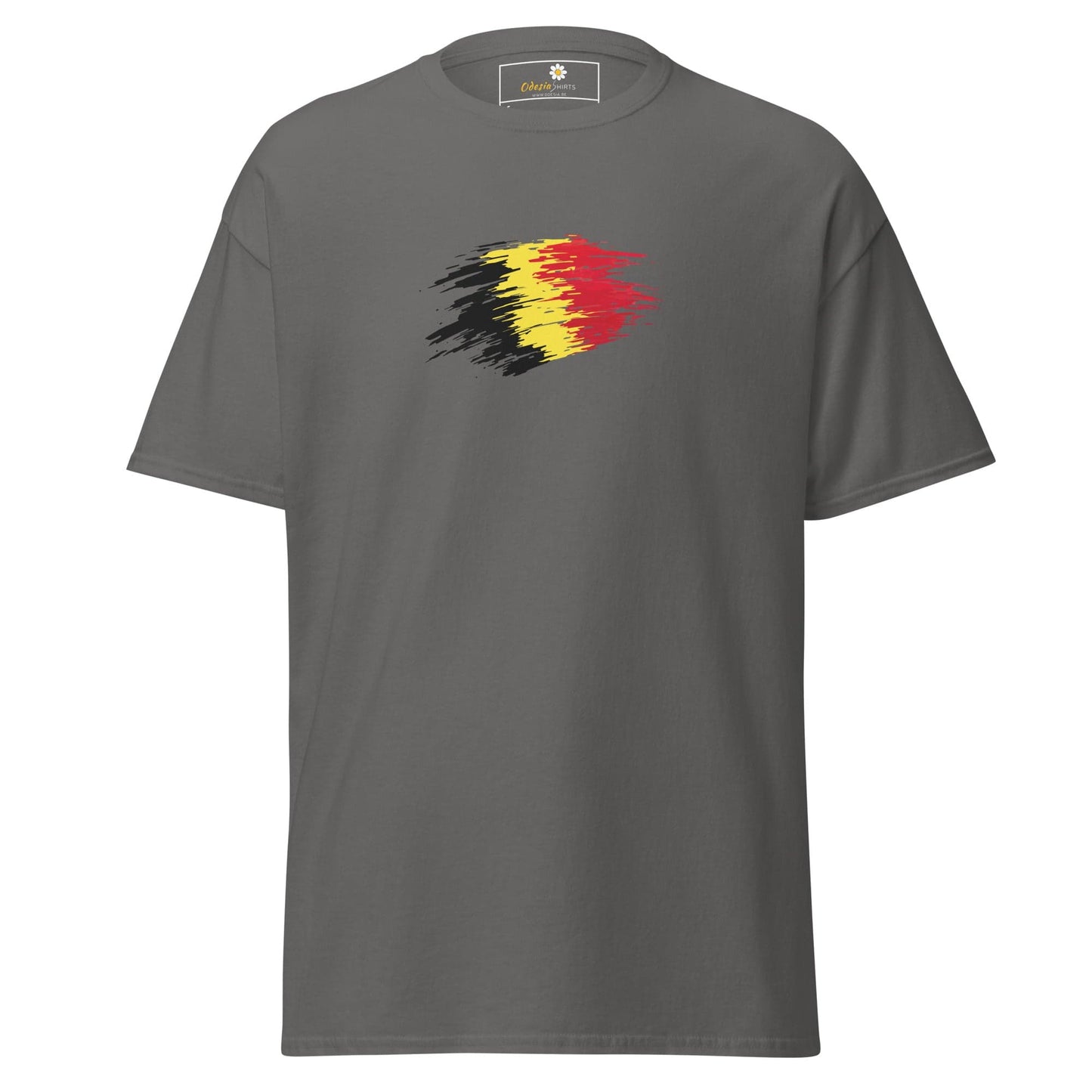 Unisex classic tee - COUNTRY BELGIUM SHAPE - REGULAR - Charcoal / S
