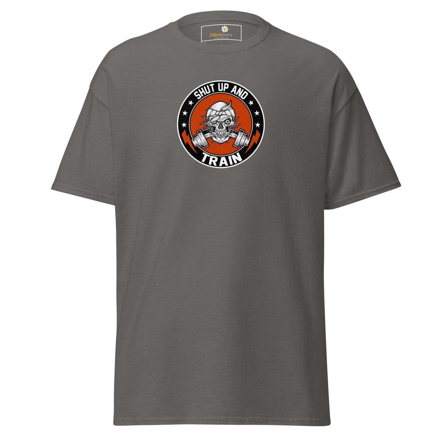Unisex classic tee - SPORT SHUT UP AND TRAIN - REGULAR - Charcoal / S