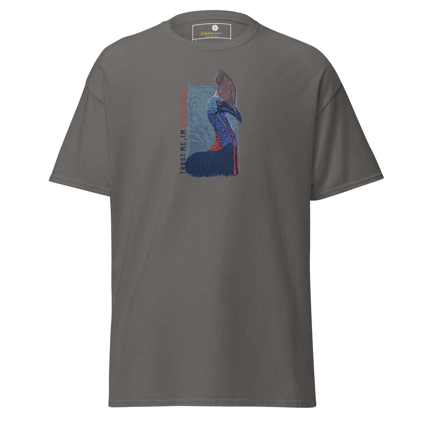 Unisex classic t-shirt - WILD LIFE DANGEROUS - REGULAR - Charcoal / S