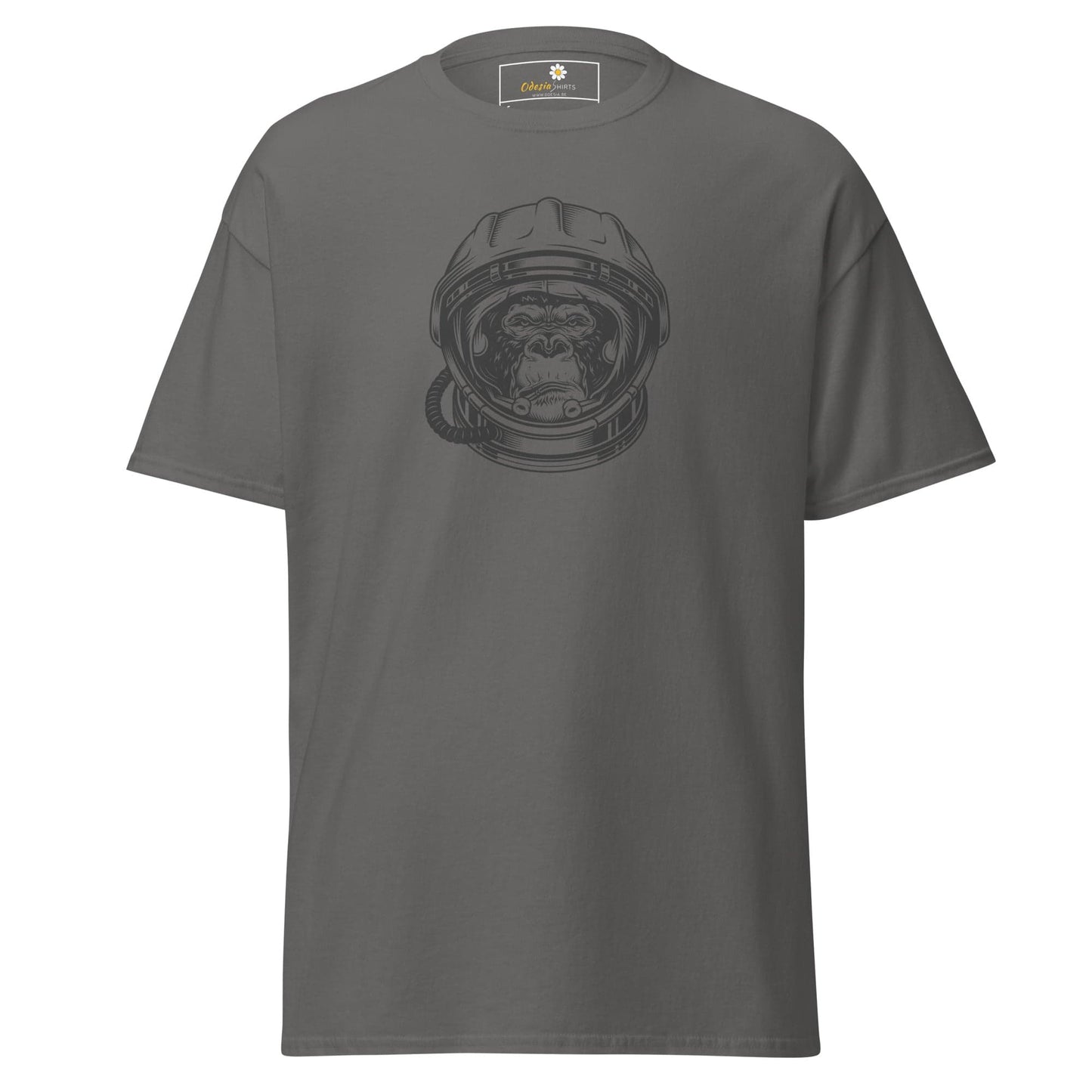 Unisex classic tee - WILD LIFE ASTRONAUT CHIMP - REGULAR - Charcoal / S