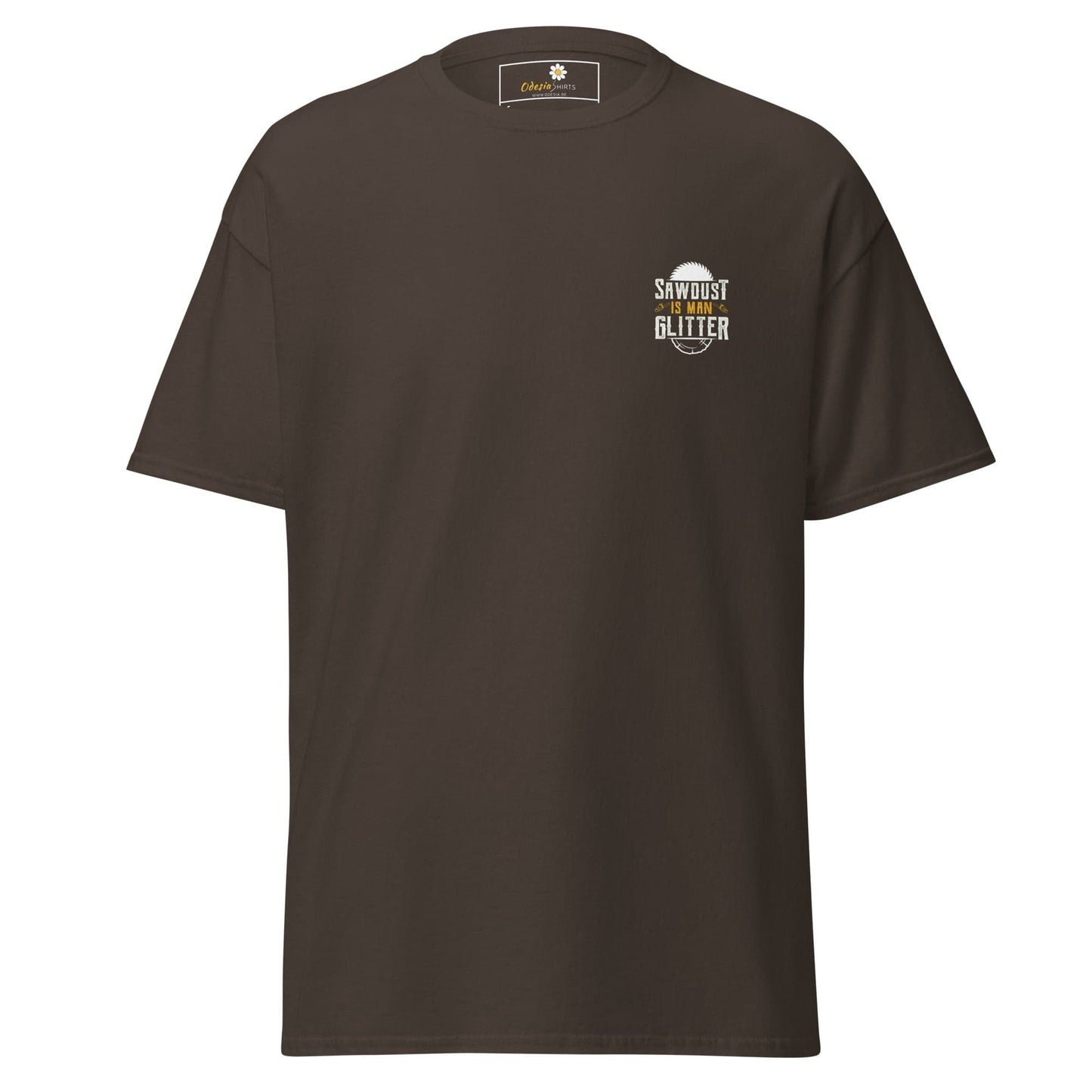 Unisex classic tee - MISC FUN SAWDUST GLITTER POCKET - REGULAR - Dark Chocolate / S