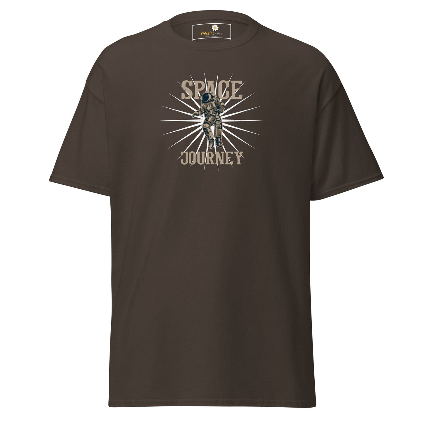 Unisex classic tee - ASTRONAUT SPACE JOURNEY - REGULAR - Dark Chocolate / S
