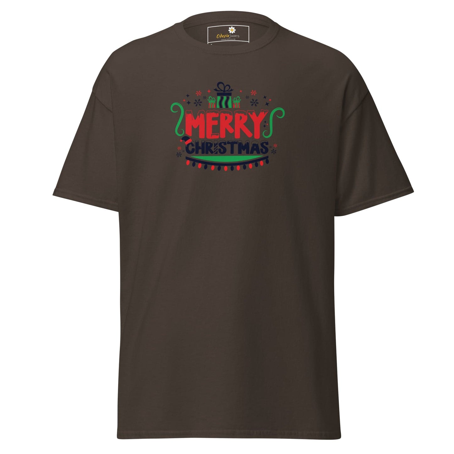 Unisex classic t-shirt - SEASONAL MERRY CHRISTMASS - REGULAR - Dark Chocolate / S