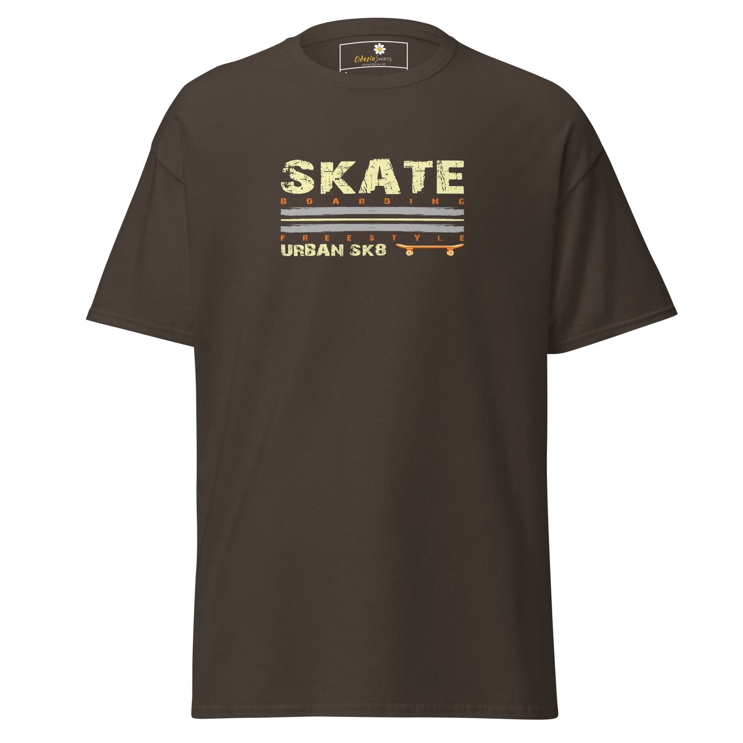 Unisex classic t-shirt - SPORT SKATEBOARDING - REGULAR - Dark Chocolate / S