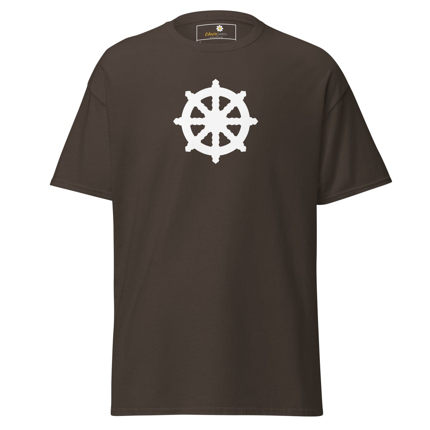 Unisex classic t-shirt - SPIRITUAL RUDDER - REGULAR - Dark Chocolate / S