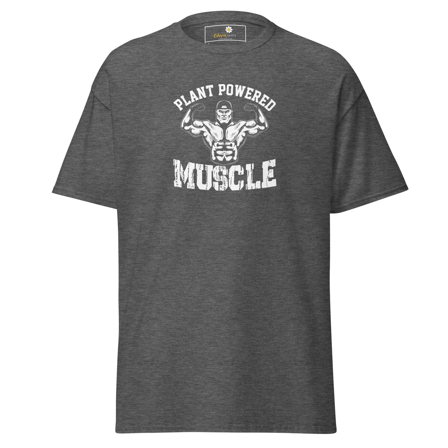 Unisex classic t-shirt - SPORT PLANT MUSCLES - REGULAR - Dark Heather / S