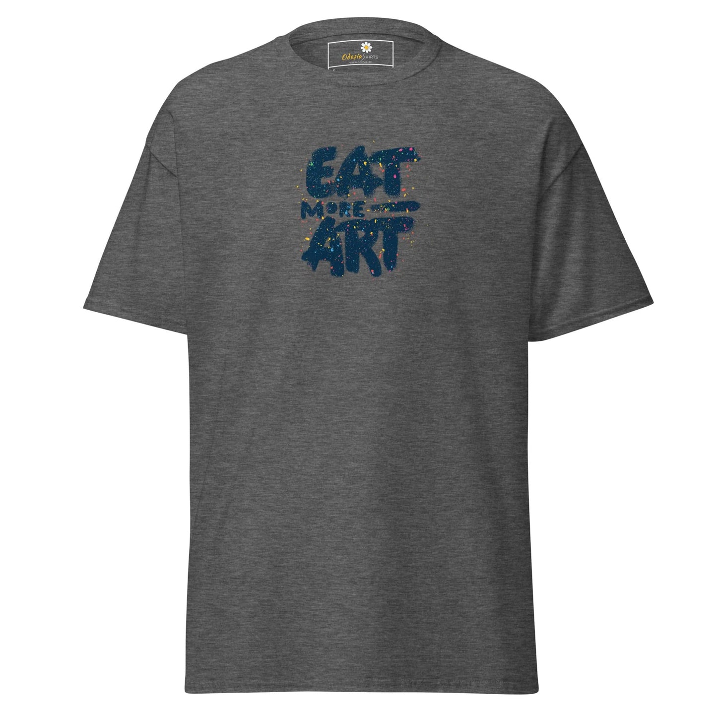 Unisex classic tee - MISC EAT MORE ART - REGULAR - Dark Heather / S