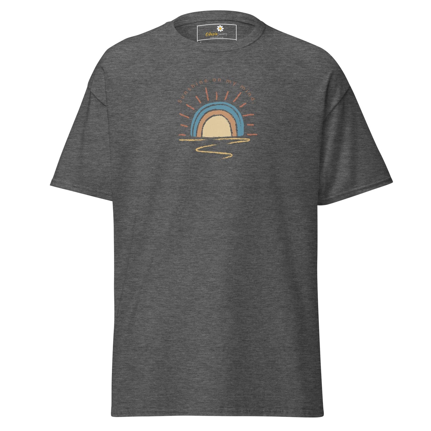 Unisex classic tee - SUMMER SUNSHINE ON MIND - REGULAR - Dark Heather / S