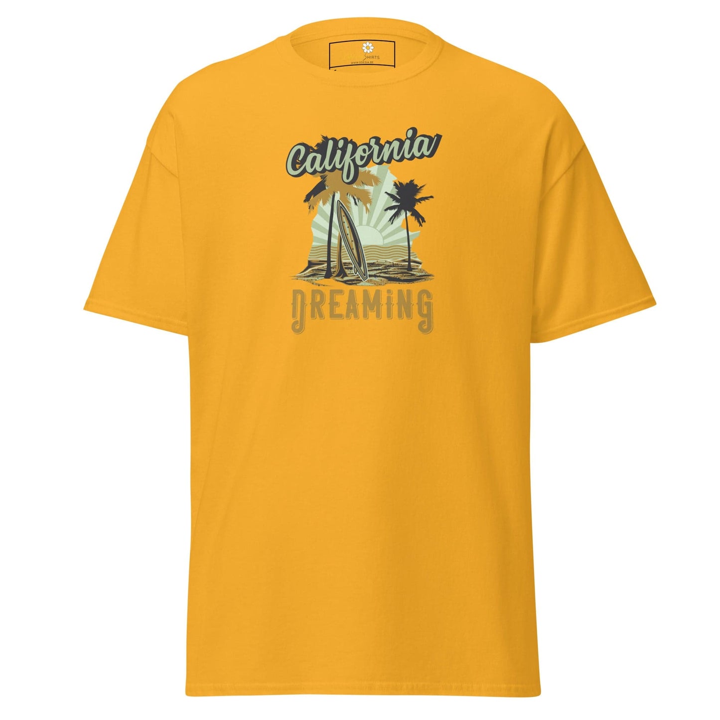 Unisex classic t-shirt - SUMMER CALIFORNIA DREAM - REGULAR - Gold / S