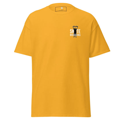 Unisex classic t-shirt - SPORT SKATEBOARDING - REGULAR - Gold / S