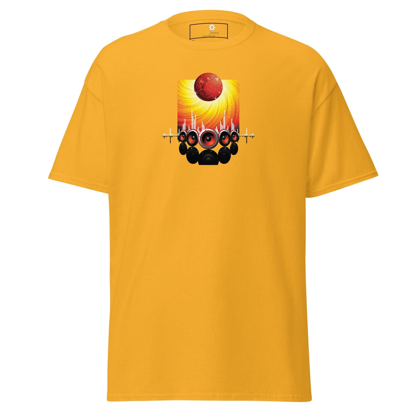 Unisex classic tee - MUSIC SPEAKERS - REGULAR - Gold / S
