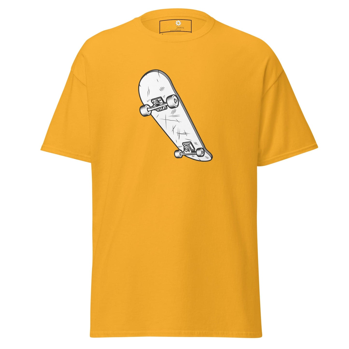 Unisex classic t-shirt - SPORT SKATEBOARD - REGULAR - Gold / S